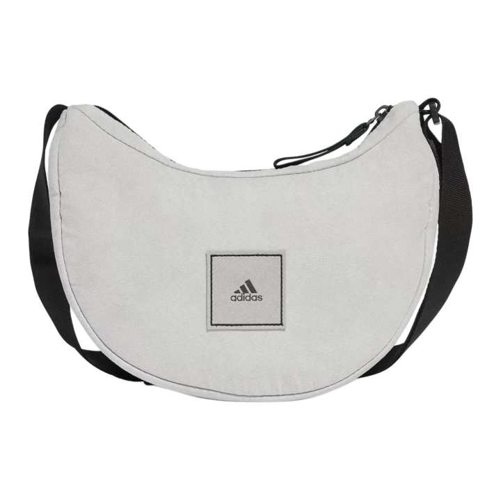Adidas Adidas Polyester Shoulder Bag, Crossbody Bag Unisex Light Gray