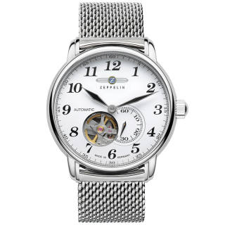 ZEPPELIN Piaget Collection Automatic Mechanical Movement Men's Watches Watch 40 White Dial