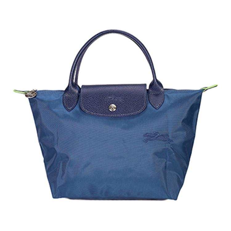 LONGCHAMP Le Pliage Nylon Fabric Dumpling Bag Handbag Women's Dark Blue