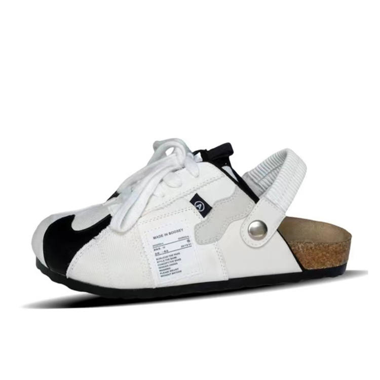 LIANGHUO Abrasion Resistant Closed Toe Slippers Women's White Black