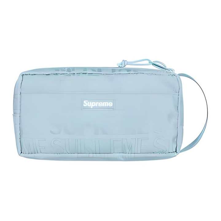 Supreme Supreme SS19 Cotton With Polyester Storage Bag Handbag, Toiletry Bag Unisex Ice Blue