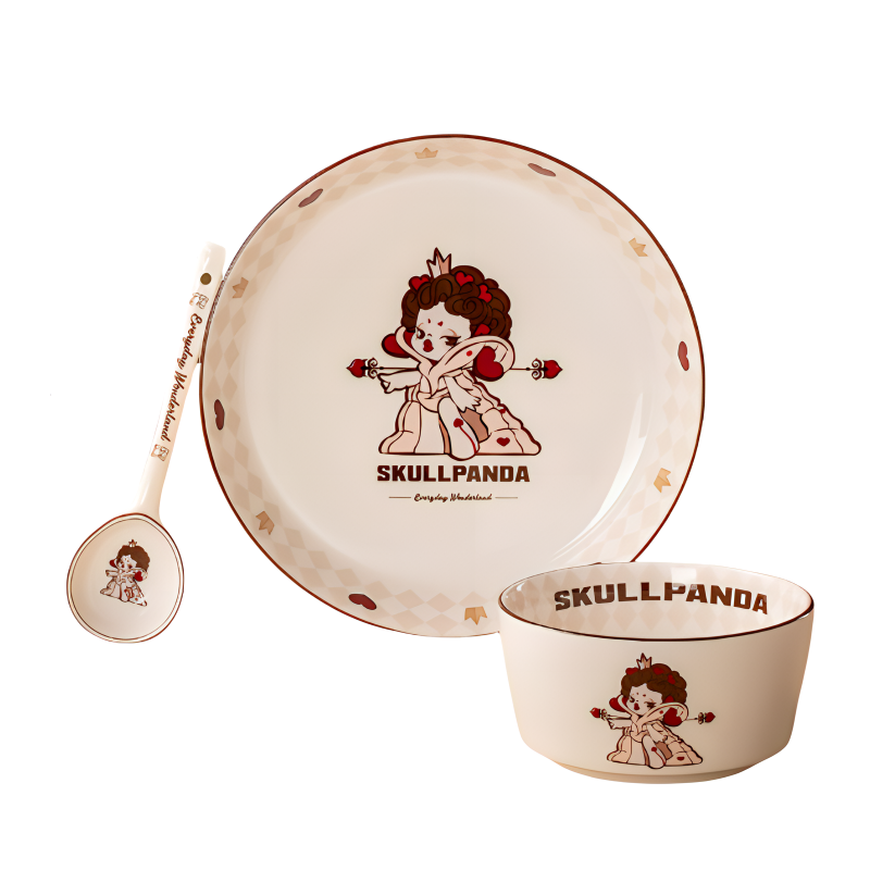 POP MART POP MART SKULLPANDA Ceramic Bowl And Plate Set Trend Based Products