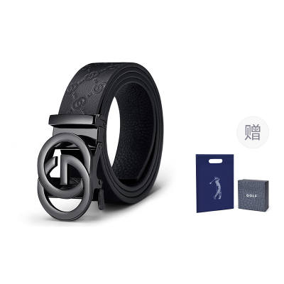 GOLF Cow Leather Automatic Buckle Genuine Leather Belt Men's Multicolor 3.5cm