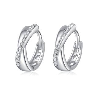 NAME.S S925 Silver Stud Earrings Women's Box