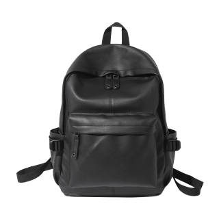 MASTER CANVAS Leather Backpack Large Unisex Black