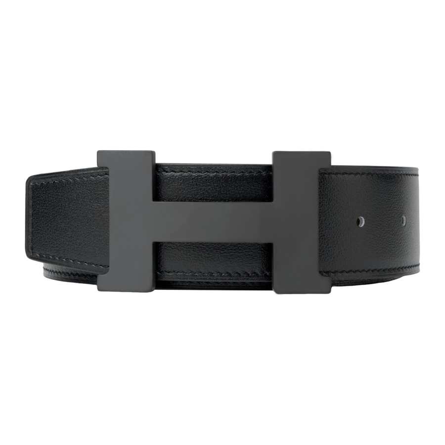 HERMES HERMES Constance Cow Leather Belts Men's Width 3.8cm