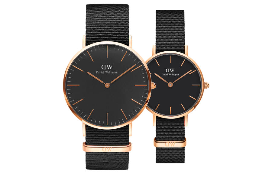 DW/DanielWellington Daniel Wellington Wrist Watches Quartz Movement 40mm&28mm Black Dial Unisex