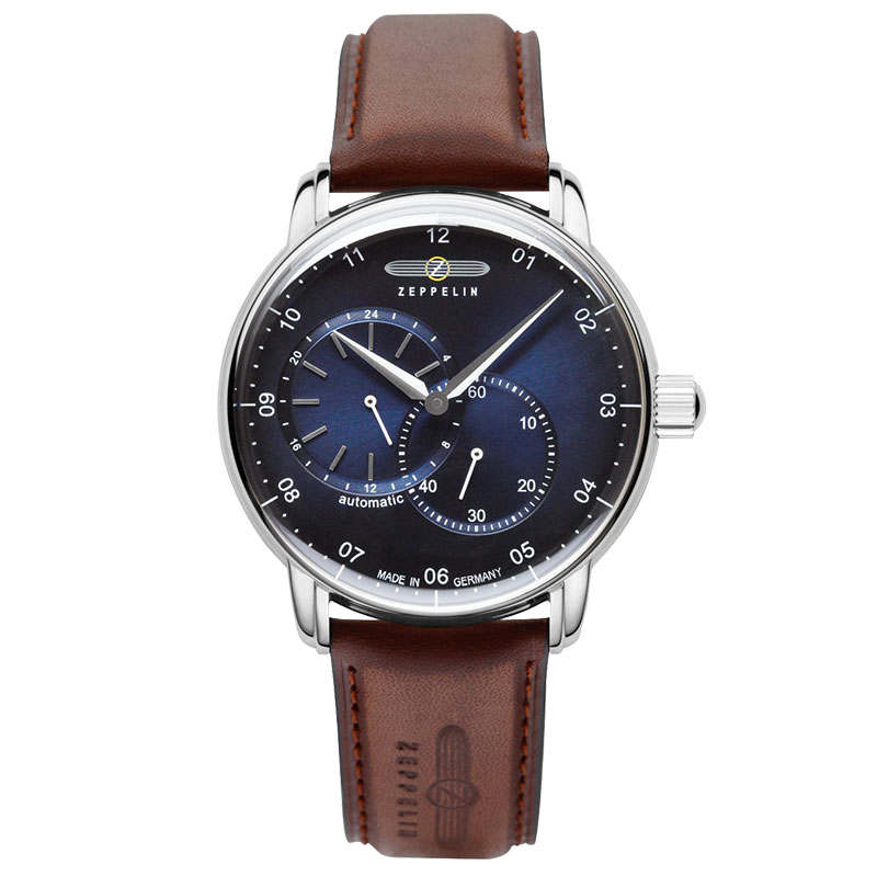 ZEPPELIN New Captain Collection Automatic Mechanical Movement Men's Watches Watch 42mm Blue Dial