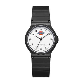 Dickies Wrist Watches Quartz Movement Rubber Band Strap White Dial Women's Watch