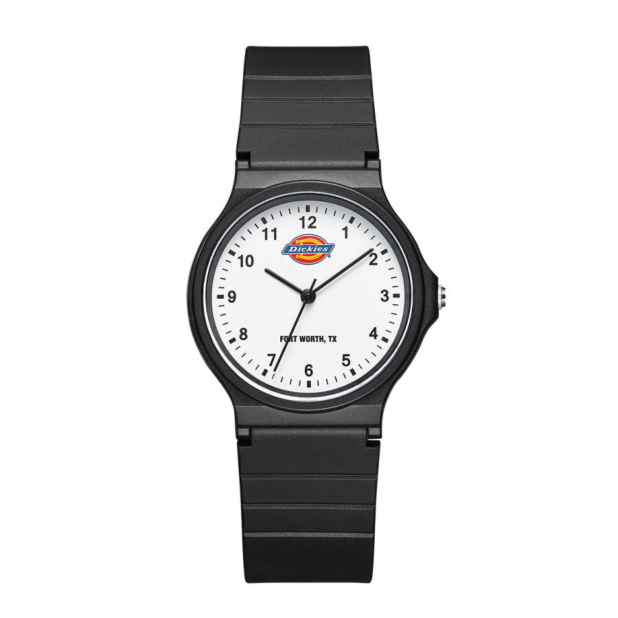 Dickies Wrist Watches Quartz Movement Rubber Band Strap White Dial Women's Watch