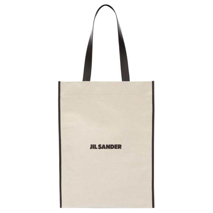 JIL SANDER JIL SANDER Logo Printed Medium Tote Bag