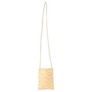 Beams Cupro Fiber Crossbody Bag, Shoulder Bag Men's White/Orange/Blue