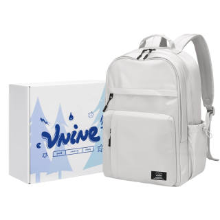 V.NINE Fabric Backpack Unisex Lunar Gray