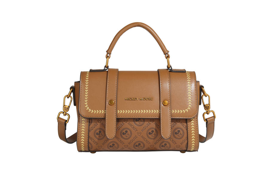Disney Mickey Mouse Pu Small Square Bag, Crossbody Handbag Small Women's Brown