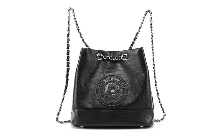 Disney Mickey Mouse Pu Shoulder Bag, Tote Bag, Single Shoulder Backpack Women's Black