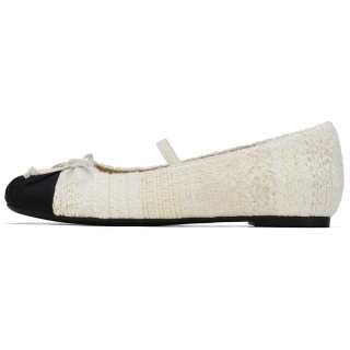 73Hours South France Sky Flat Mary Jane Shoes Women's Beige Yellow/Gray
