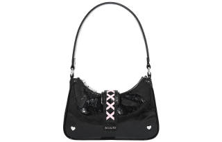 AILUXI Pu Shoulder Bag, Portable Crossbody Bag Medium Women's Black