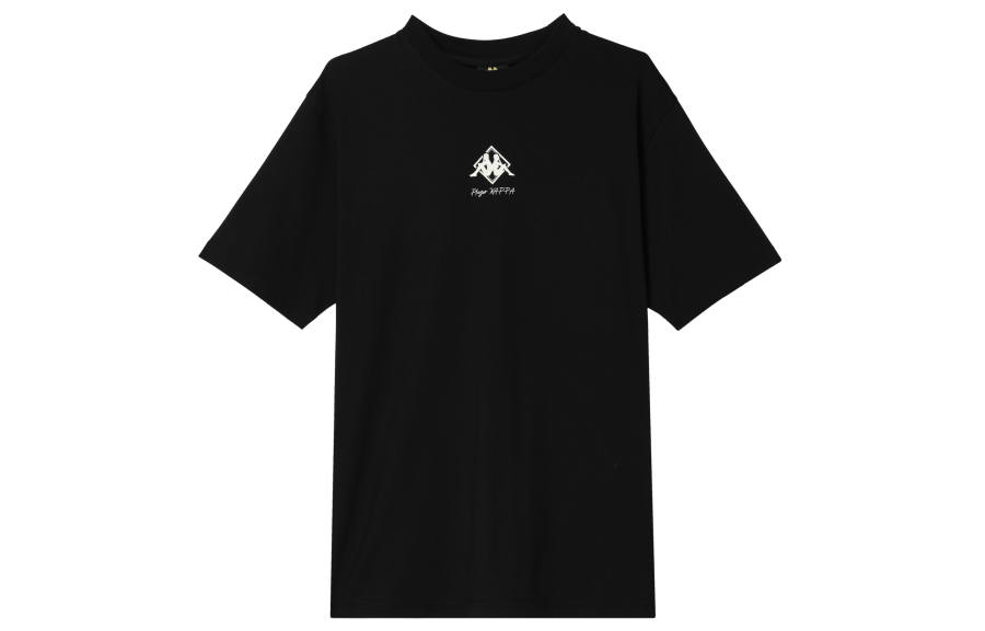 Kappa x ZHOUSHUHUIZHAN Drop Shoulder Sleeve T Shirt Unisex Black