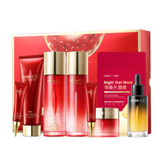 HANHOO Red Pomegranate Black Tea Enzyme Essence Skincare Sets