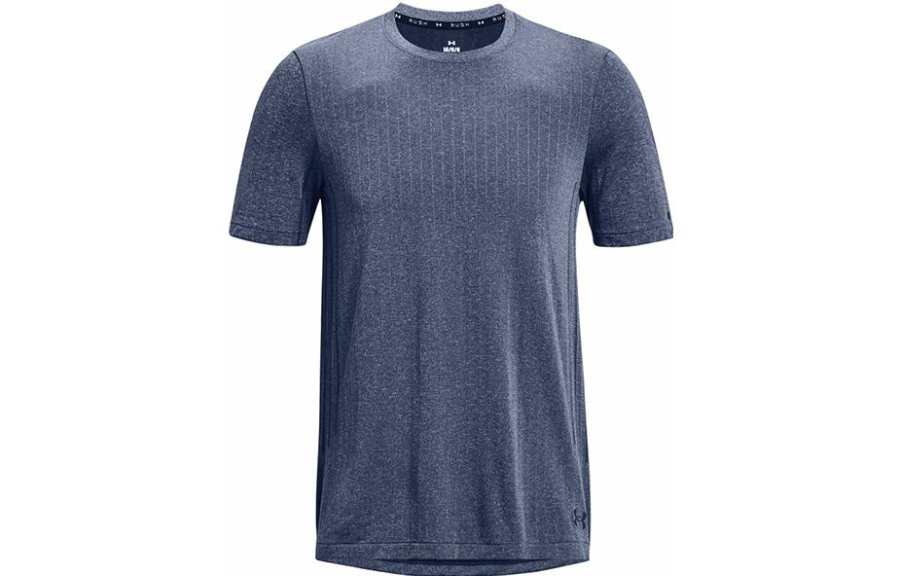 Under Armour RUSH Seamless T Shirt Men's Dark Blue