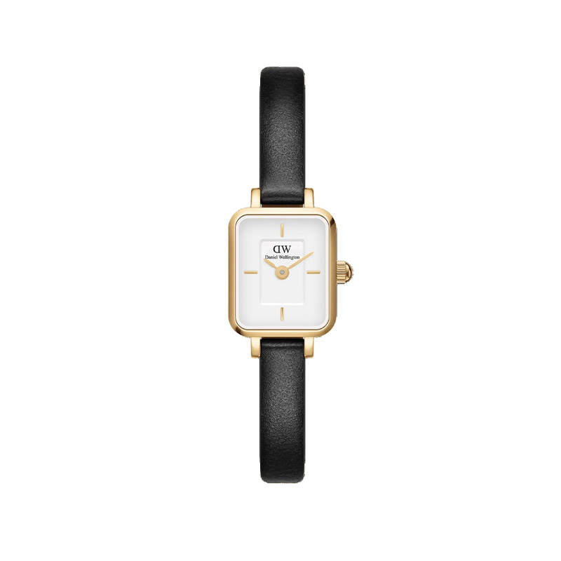 DW/DanielWellington Daniel Wellington Wrist Watches Quartz Movement Leather Strap 15mm White Dial Women's Watch 30m Water Resistant