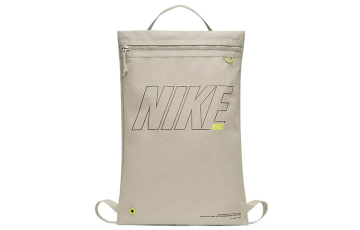 Nike Nike Utility Drawstring Bag Unisex Sports Travel Backpack Ivory