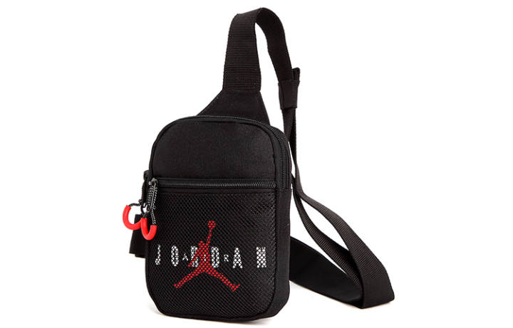 Jordan Jordan Polyester Shoulder Bag, Crossbody Bag, Sling Bag Regular Unisex Black