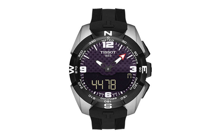 TISSOT NBA Series Quartz Movement 100m Waterproof Men's Watches Watch 45mm Purple Watch Dial Titanium Watch Case