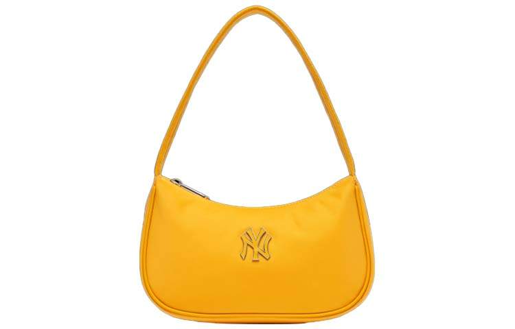 MLB Nylon Fabric Dumpling Underarm Shoulder Bag Women's Bright Yellow