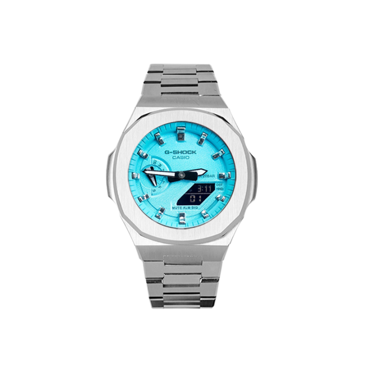 CASIO CASIO Unisex Liquid Crystal/Analog Dual Display Series 48.5mm Blue Watch