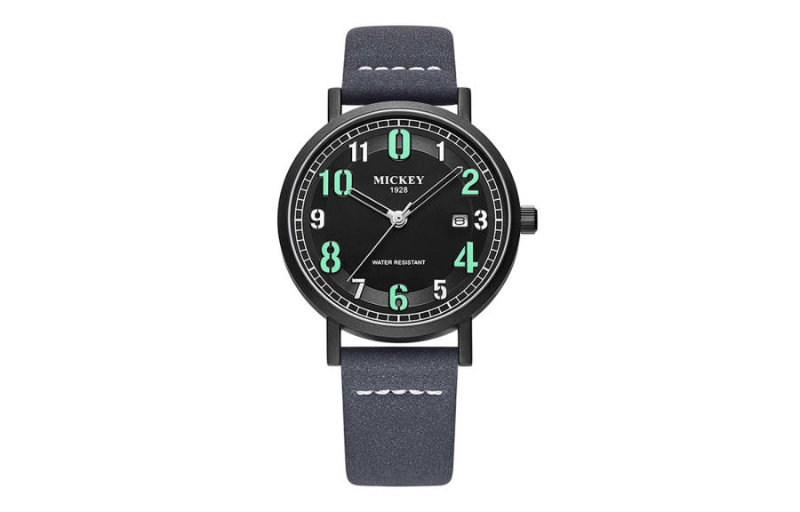 Disney Mickey Series Minimalist Fashion Quartz Movement Watch Men's Watches Black Dial