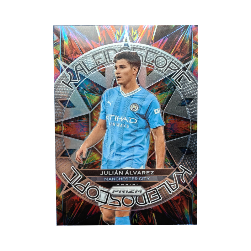 PANINI Alvarez, Manchester City, Spider Man, Argentina, Kaleidoscope Special Card, Player Card, Card Pass Sports Cards