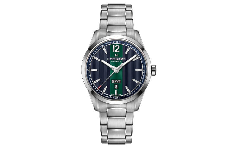 HAMILTON Broadway Collection Automatic Mechanical Movement 50m Waterproof Men's Watches Watch 42mm Blue Dial
