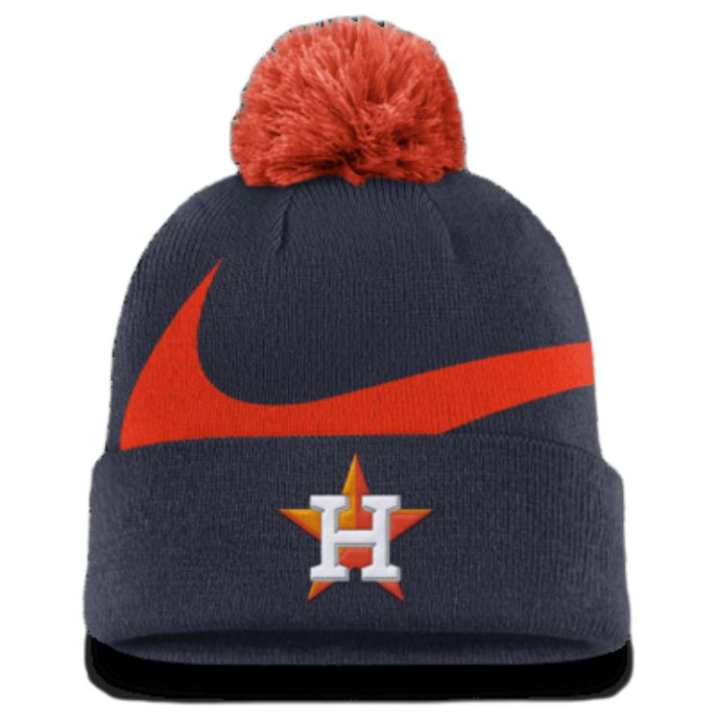 Nike Nike Houston Astros Peak Men's Nike Mlb Cuffed Pom Beanie