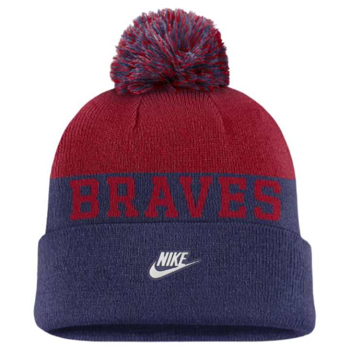 Nike Nike Atlanta Braves Rewind Peak Men's Nike Mlb Cuffed Pom Beanie