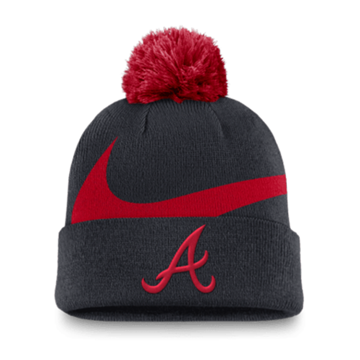 Nike Nike Atlanta Braves Peak Men's Nike Mlb Cuffed Pom Beanie