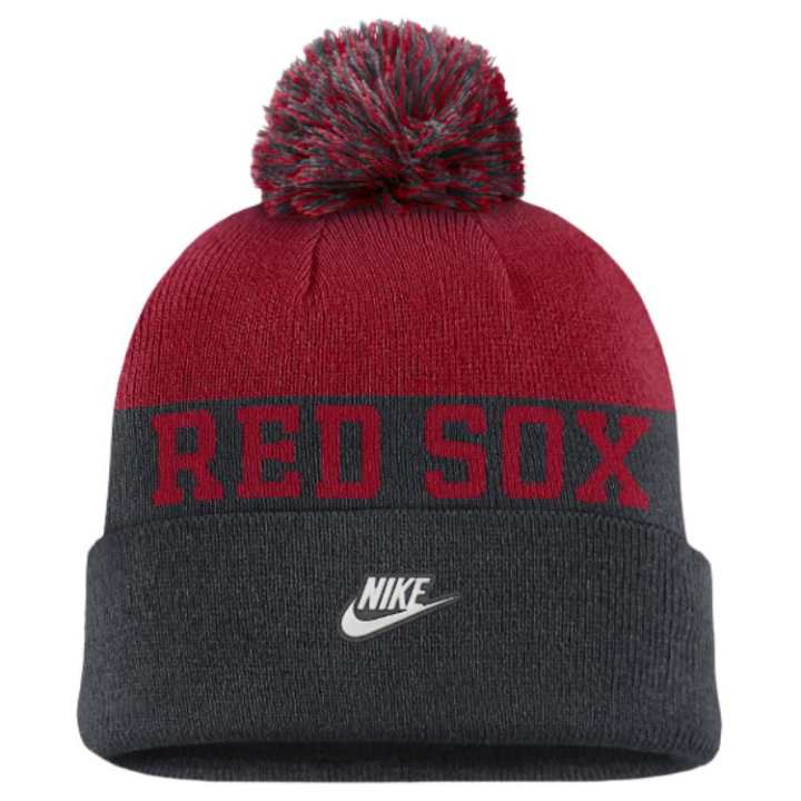 Nike Nike Boston Red Sox Rewind Peak Men's Nike Mlb Cuffed Pom Beanie