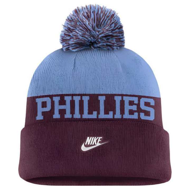 Nike Nike Philadelphia Phillies Rewind Peak Men's Nike Mlb Cuffed Pom Beanie