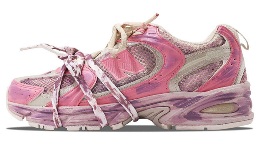 New Balance New Balance NB 530 Slip Resistant Abrasion Resistant Low top Running Shoes Unisex Rose Red