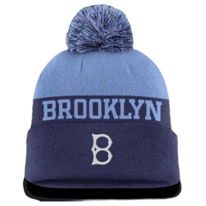 Nike Nike Brooklyn Dodgers Rewind Peak Men's Nike Mlb Cuffed Pom Beanie