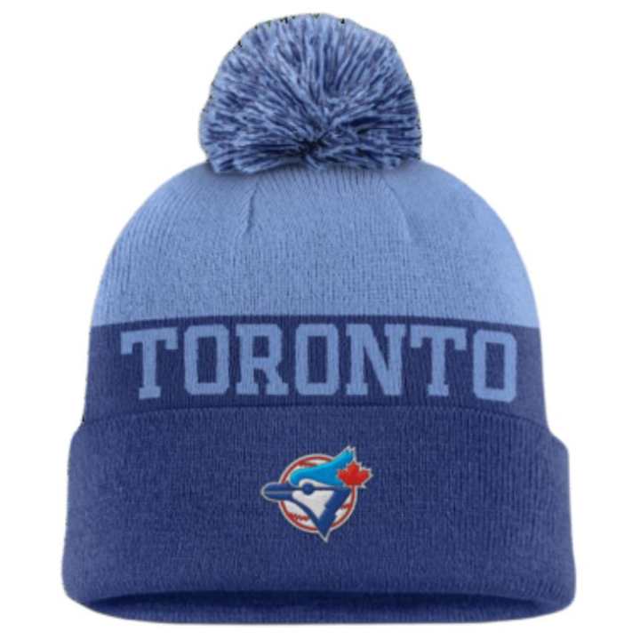 Nike Nike Toronto Blue Jays Rewind Peak Men's Nike Mlb Cuffed Pom Beanie