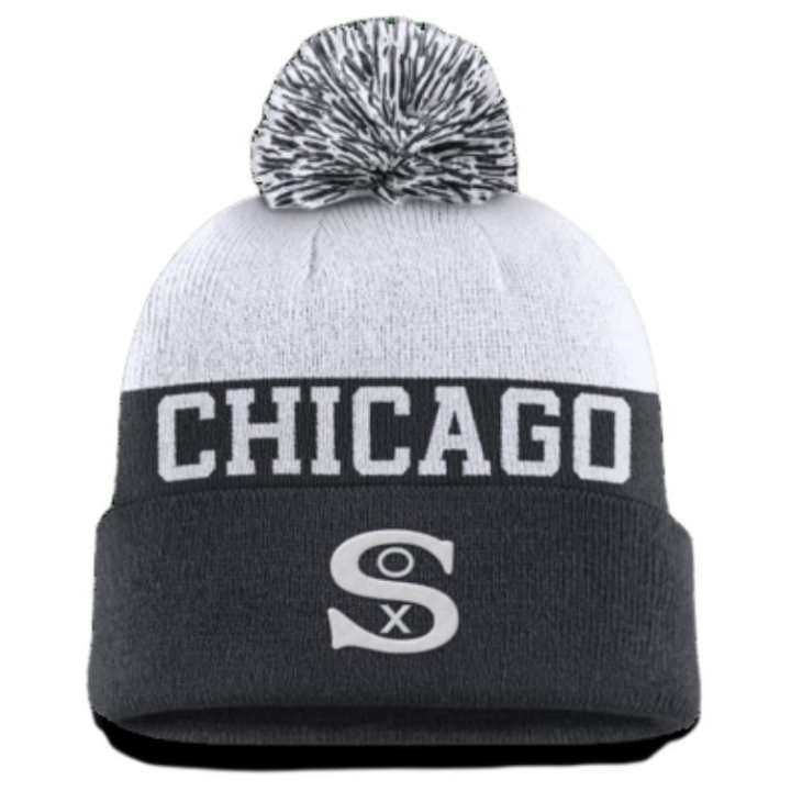 Nike Nike Chicago White Sox Rewind Peak Men's Nike Mlb Cuffed Pom Beanie