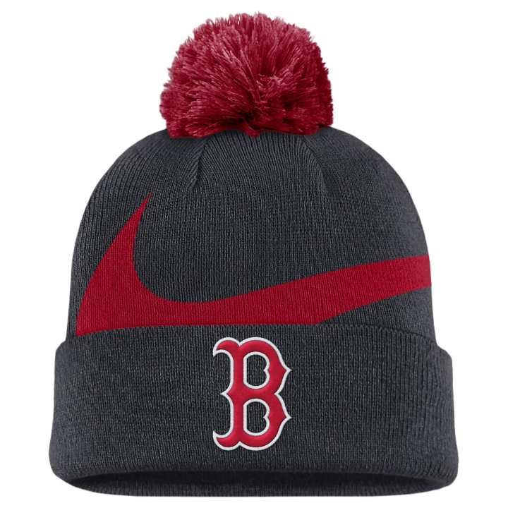 Nike Nike Boston Red Sox Peak Men's Nike Mlb Cuffed Pom Beanie