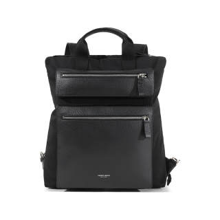 GIORGIO ARMANI Casual Polyester Backpack Regular Men's Black