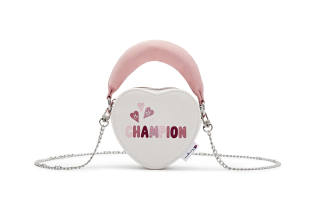 Champion Synthetic Leather, Textile Mosaic Handbag Small Women's Pink