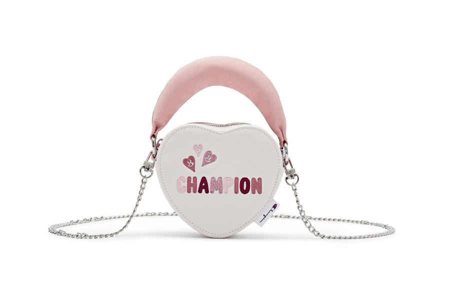 Champion Synthetic Leather, Textile Mosaic Handbag Small Women's Pink
