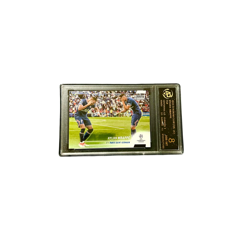 Topps Mbappé Di Maria, Soccer Player Card, Paris Saint Germain Period, Double Person Celebration Field Image Selection