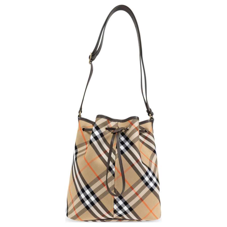 Burberry Cotton Bucket Bags Crossbody Bag, Shoulder Bag Women's Beige