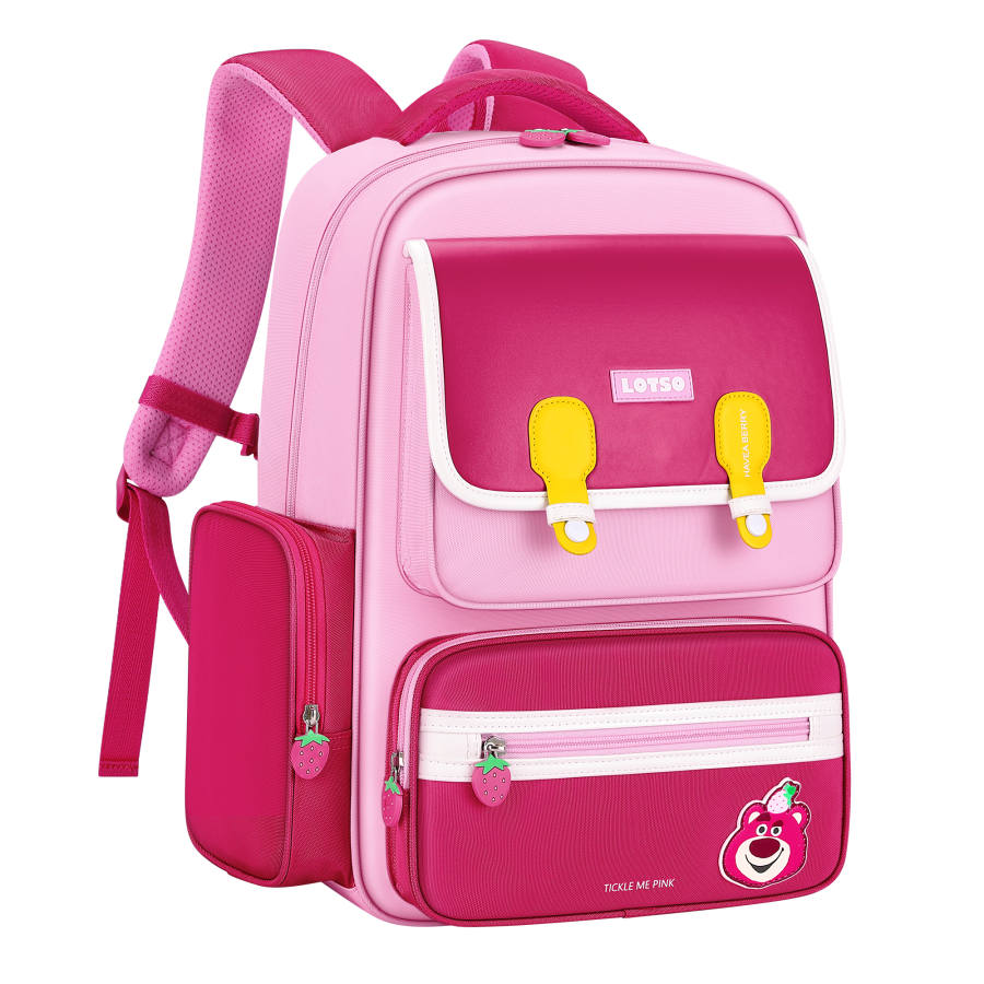Disney Disney Strawberry Series Polyester Student Backpack Regular Kids' Rose Red