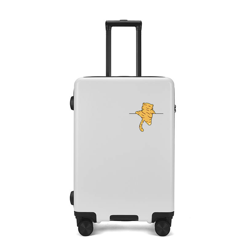 BLAN BUNNY ABS+PC Suitcase Travel Bag Luggage 20 Inch, 24 Inch, 26 Inch, 22 Inch Unisex White Silver Black